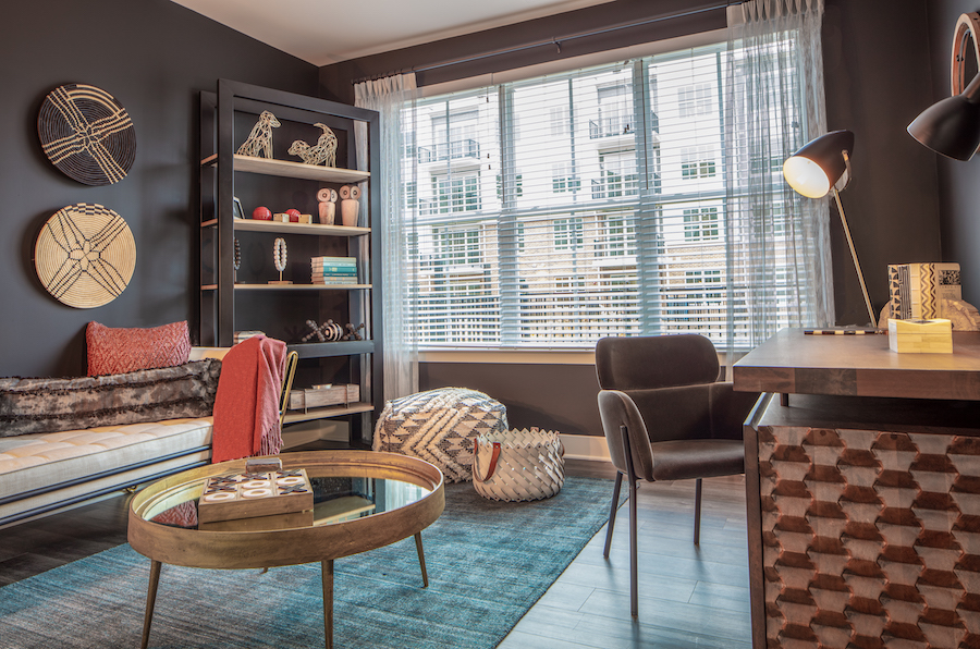 inwood at renaissance square apartment profile model apartment bedroom (den/study)