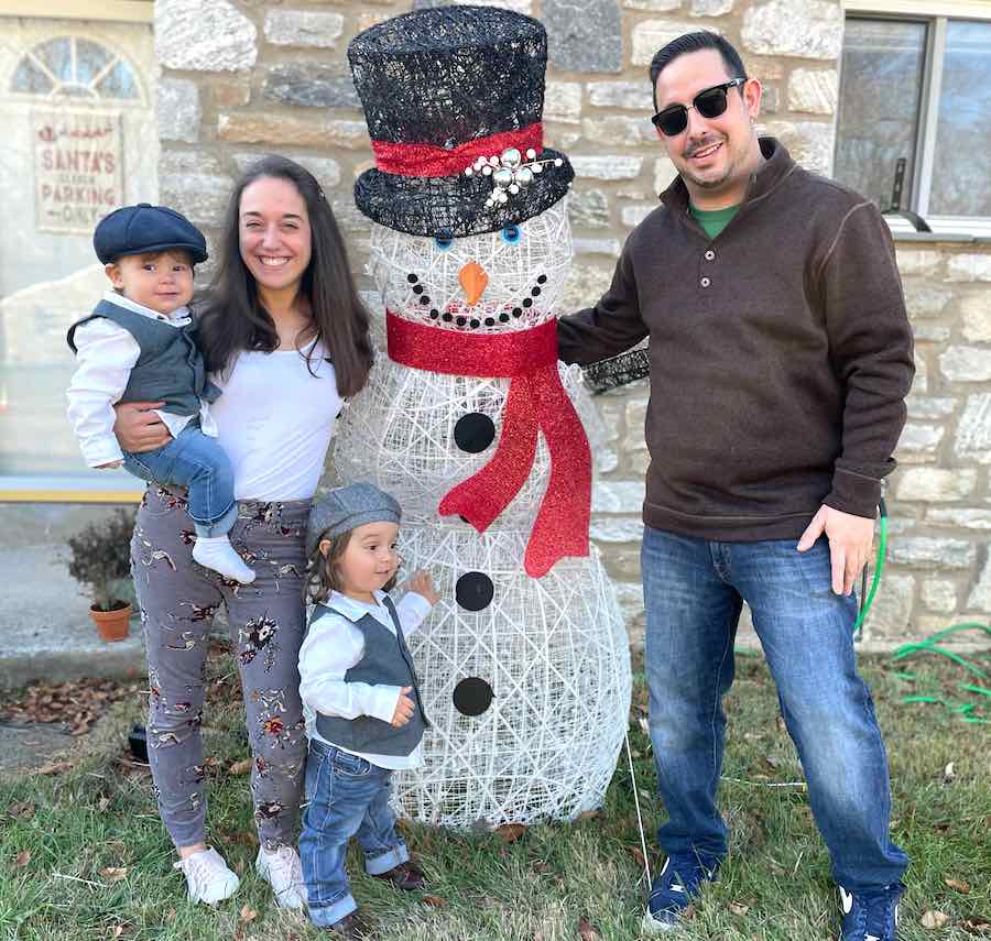 ChristmasPrism Christmas lights app creator Mike Kane and his family