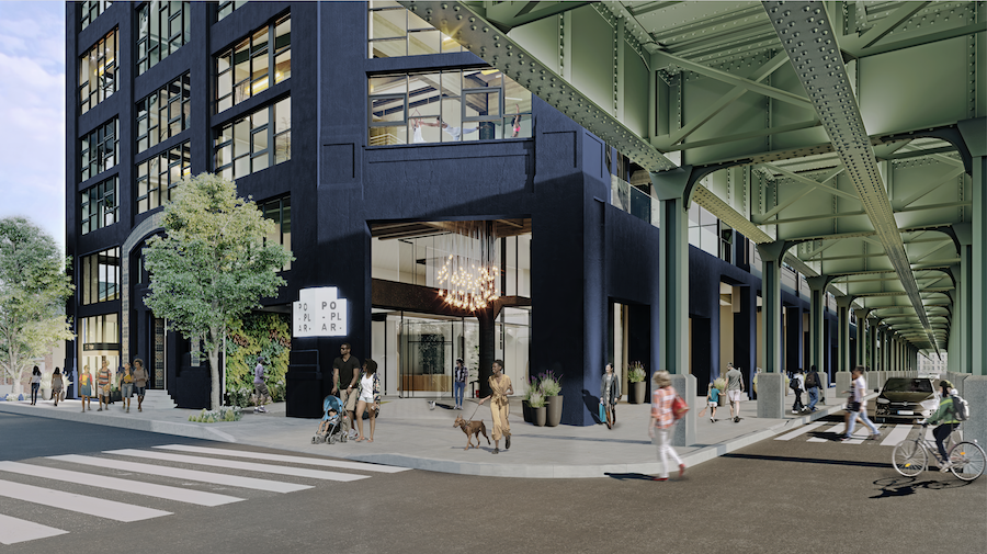 the poplar apartment profile main entrance
