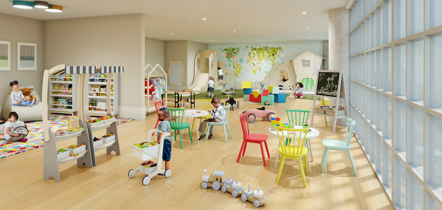 the poplar apartment profile playroom
