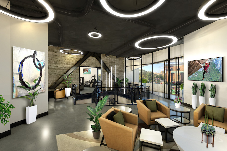 embassy suites conversion amenity floor lounge