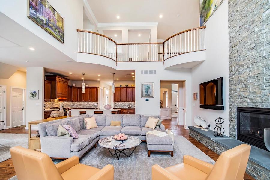 house for sale Newtown Square neotraditional great room