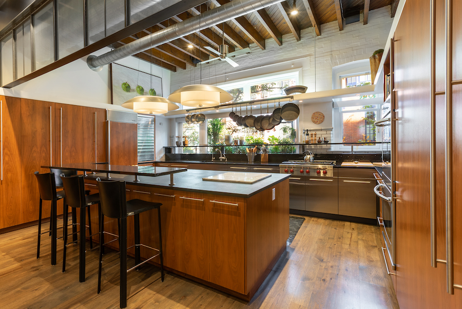 house for sale Rittenhouse square converted carriage house kitchen