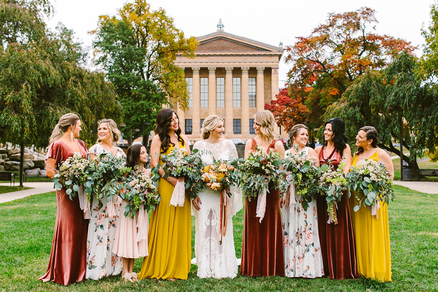 wedding party portraits
