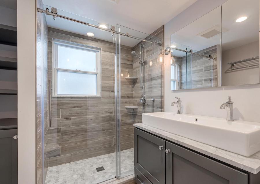second-floor bathroom
