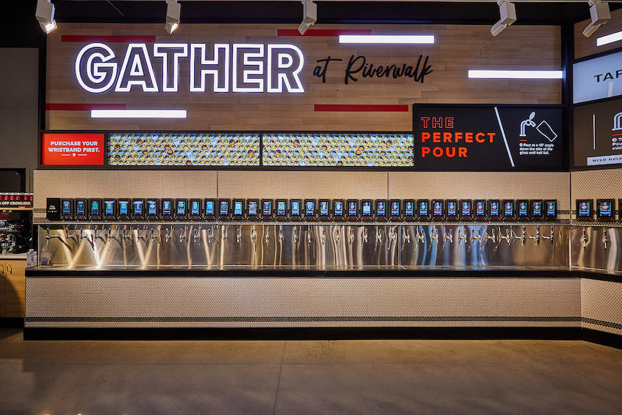 giant riverwalk profile beer tap wall