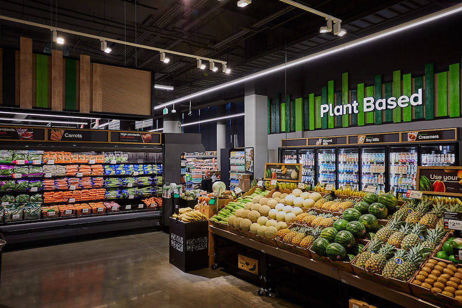 plant-based protein section