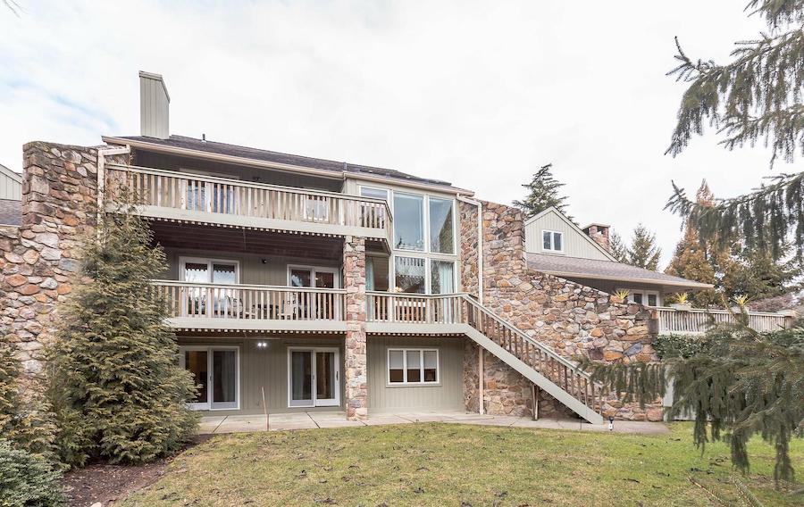 rear elevation and backyard