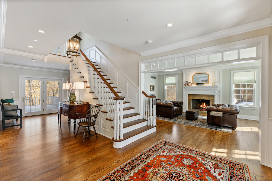 house for sale newtown square colonial foyer