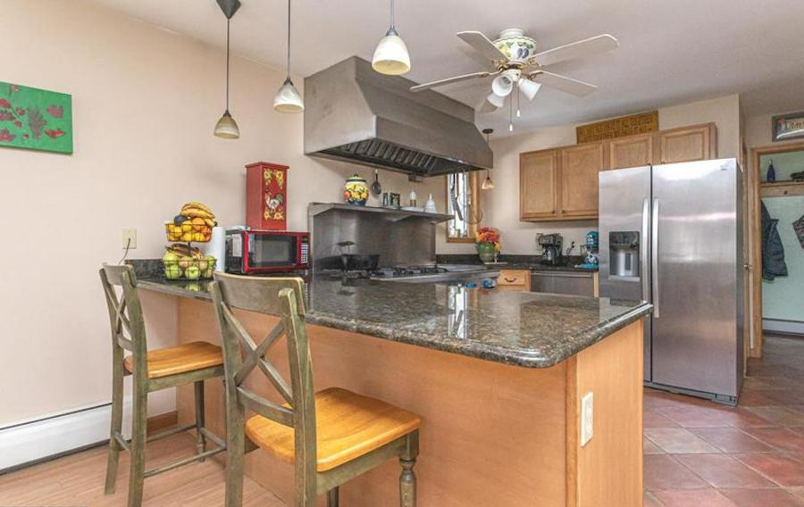 house for sale Pocono lake contemporary chalet kitchen