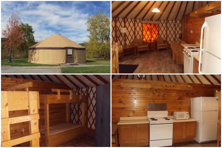 an example of a yurt in a pennsylvania state park