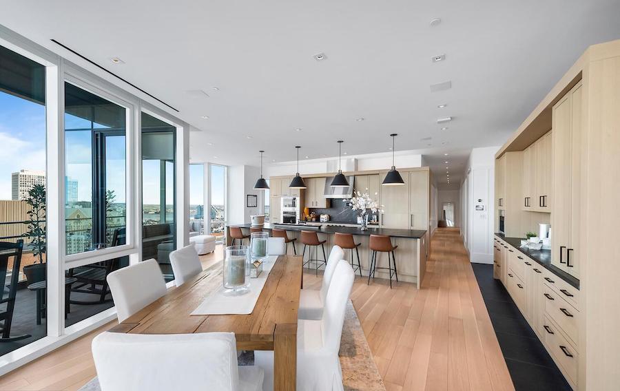 condo for sale society hill 500 walnut dining room