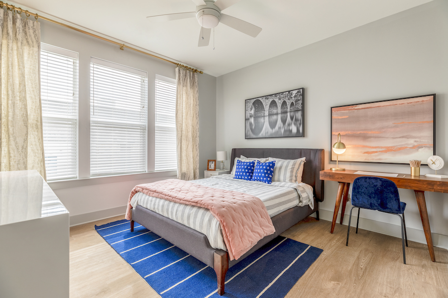 model apartment bedroom