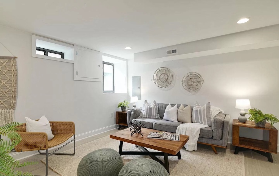 basement rec room