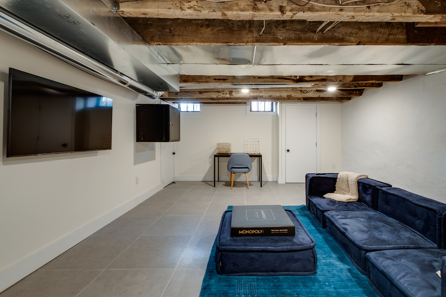 basement media room