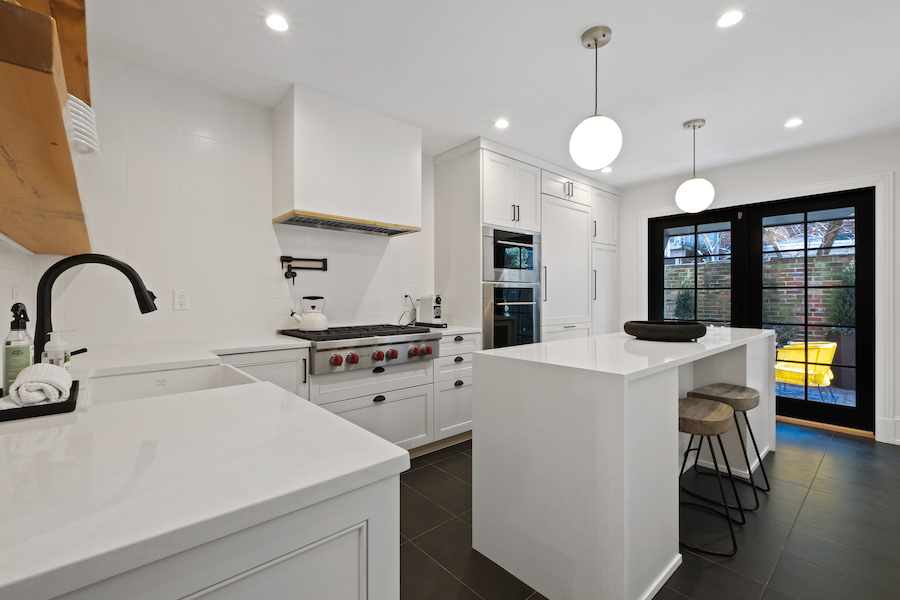 house for sale Rittenhouse Square renovated rowhouse kitchen