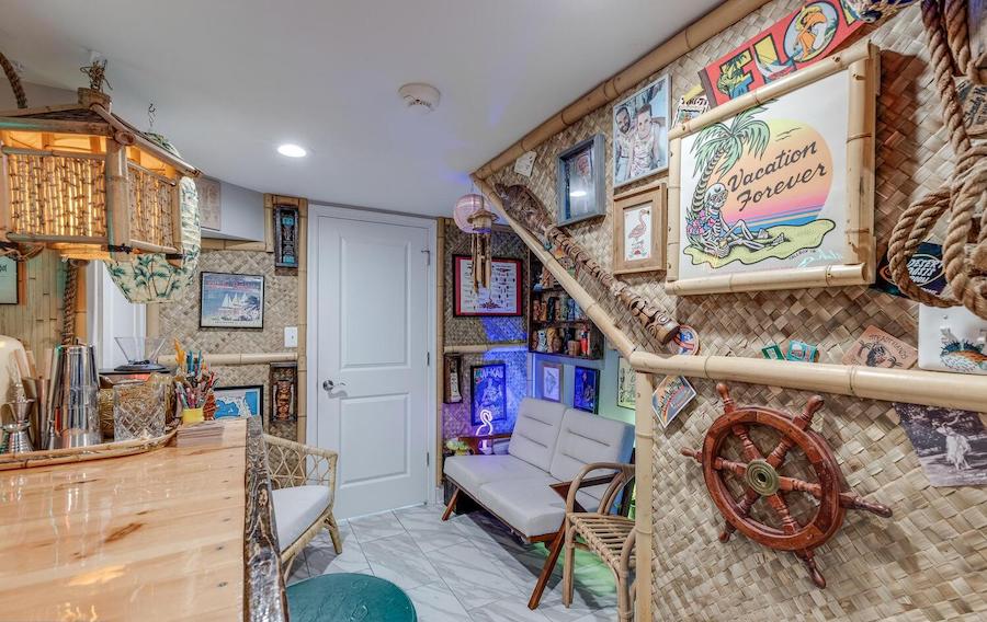 house for sale Brewerytown tiki bar basement tiki bar