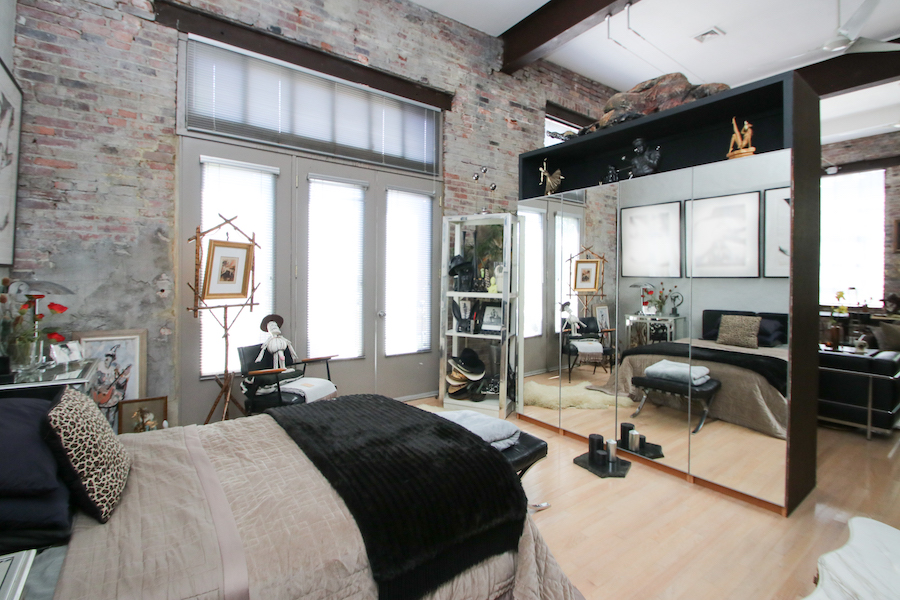 house for sale Dickinson Narrows converted warehouse primary bedroom