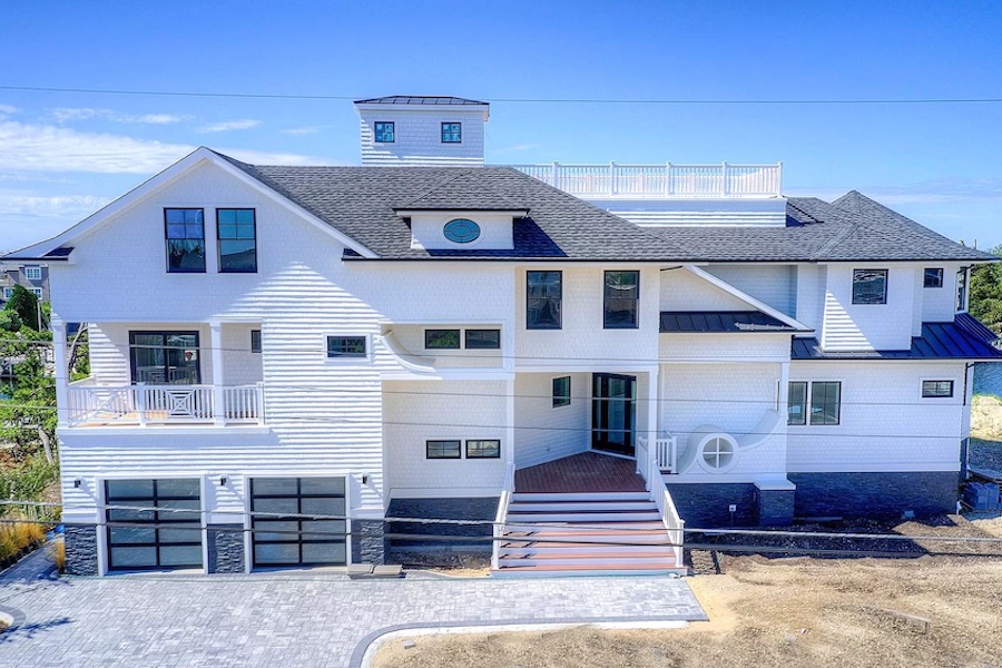 house for sale lagoonside Loveladies new construction exterior front