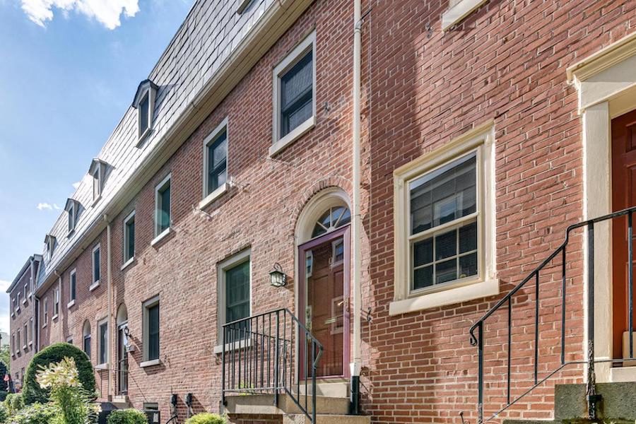 house for sale queen village midcentury courtyard trinity exterior front