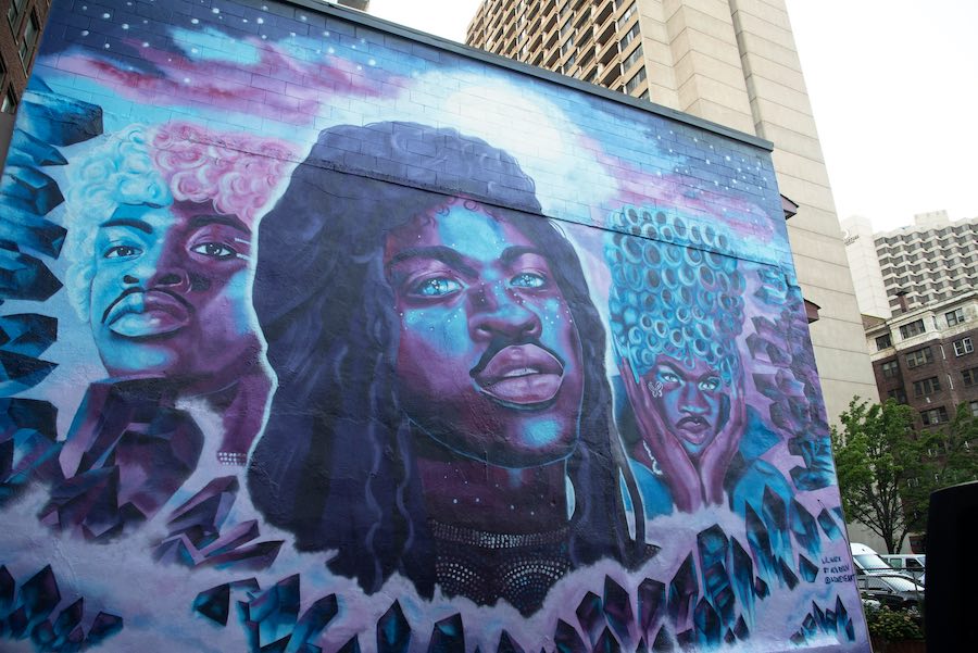 the lil nas x mural in philadelphia by south philly artist ash ryan