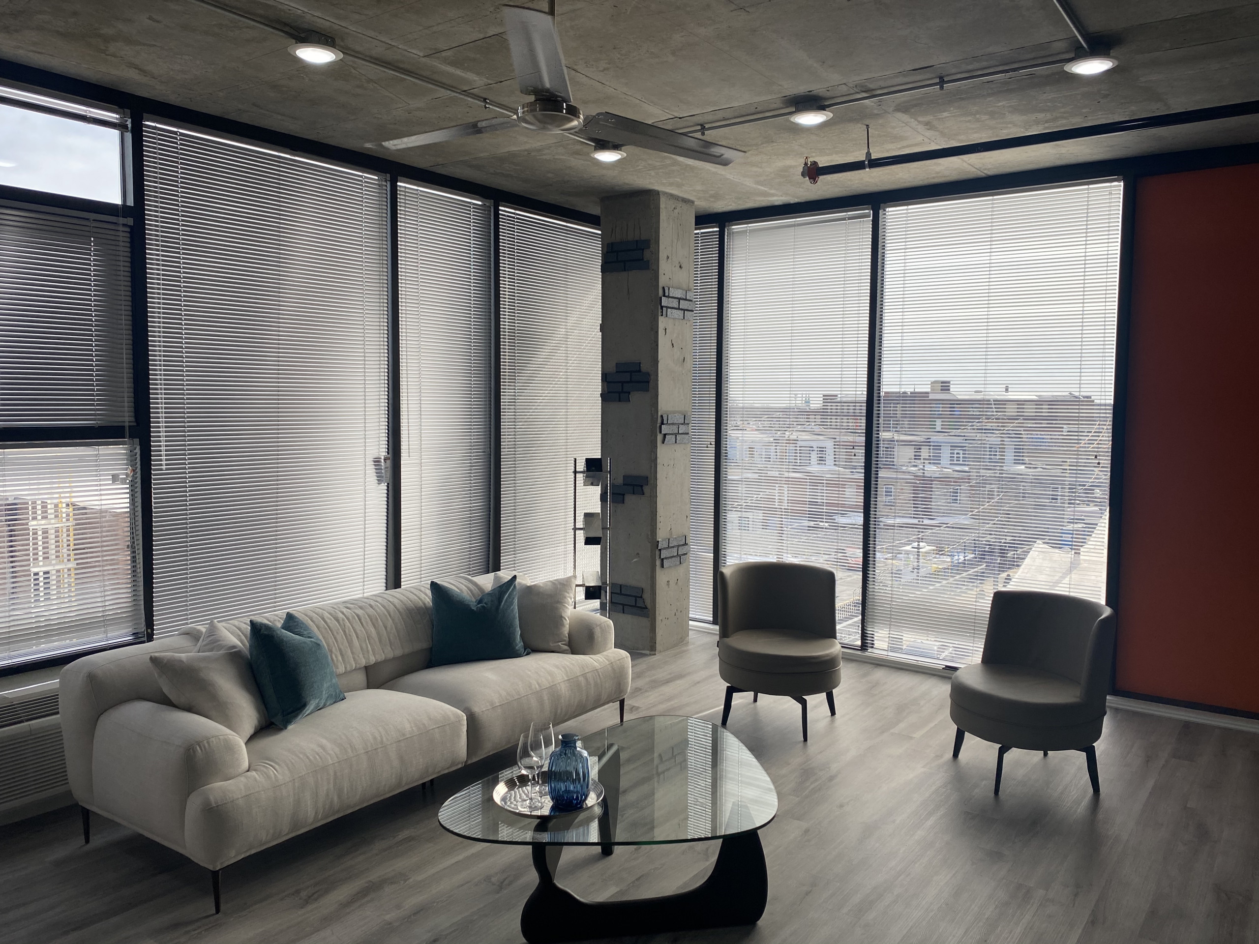 j street lofts phase 2 profile model apartment living room