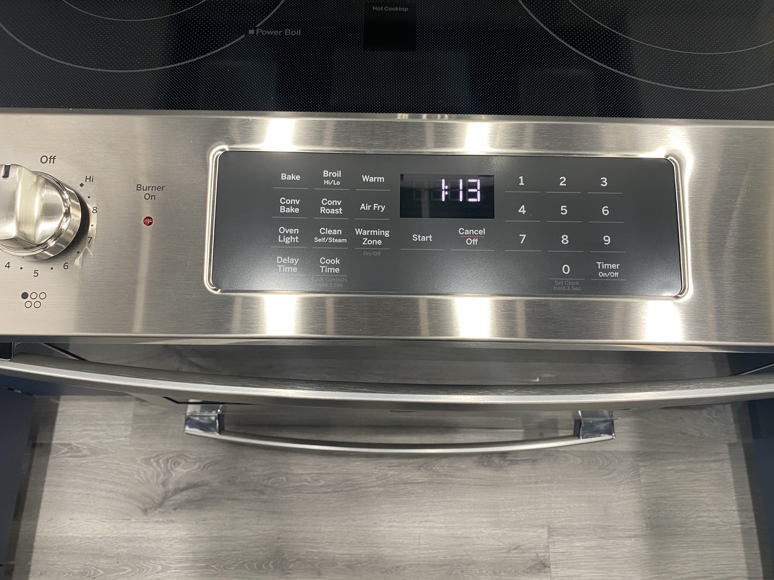 kitchen range control panel