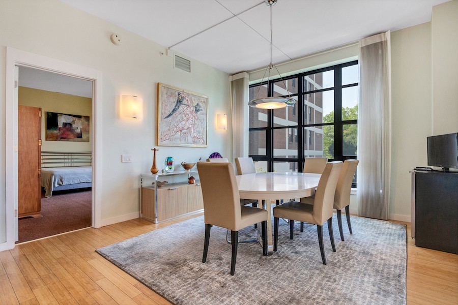 condo for sale old city modern dining room