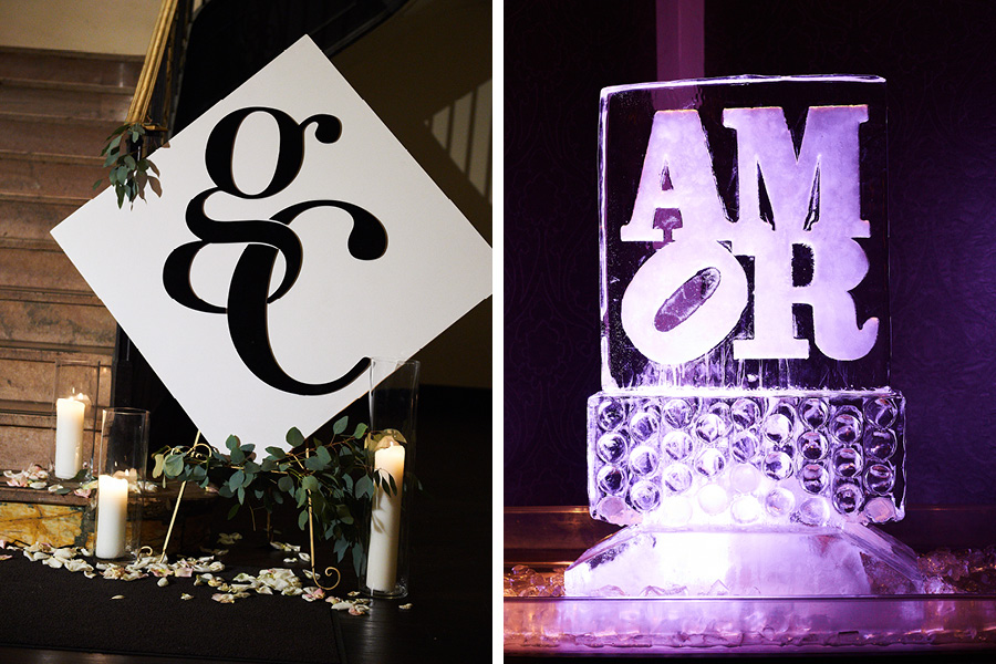 Ballroom at the Ben wedding