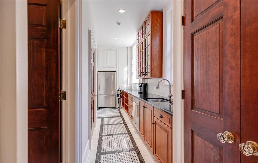 house for sale Delancey Street rebuilt townhouse catering kitchen