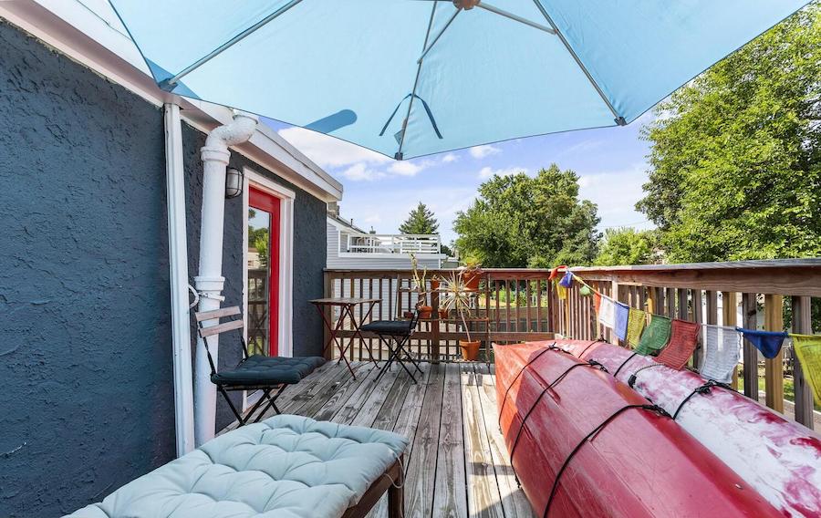 second-floor deck