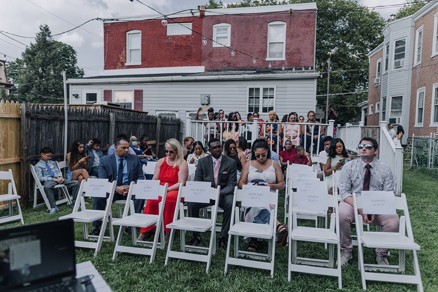 northeast philly block-party wedding