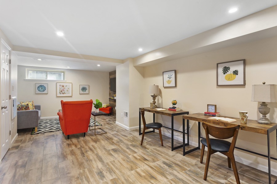 basement rec room