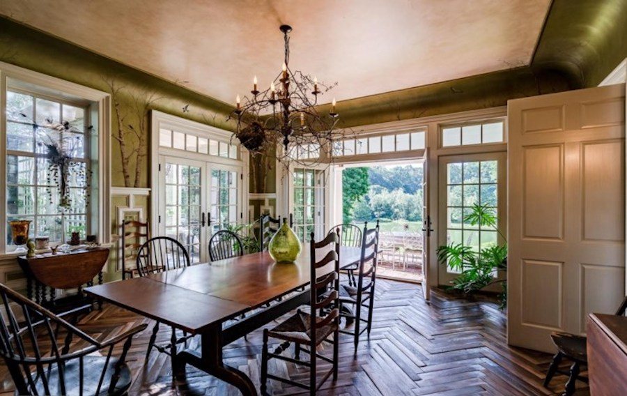 house for sale kennett square horse farm dining room