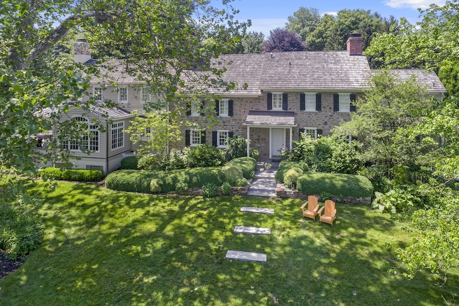 house for sale updated st. davids colonial exterior front