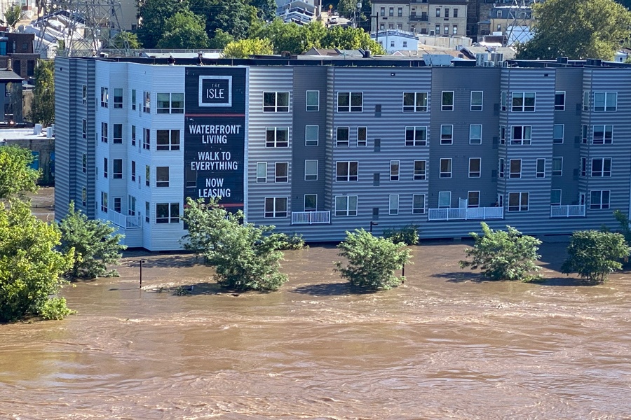 schuylkill river flooding hurricane ida