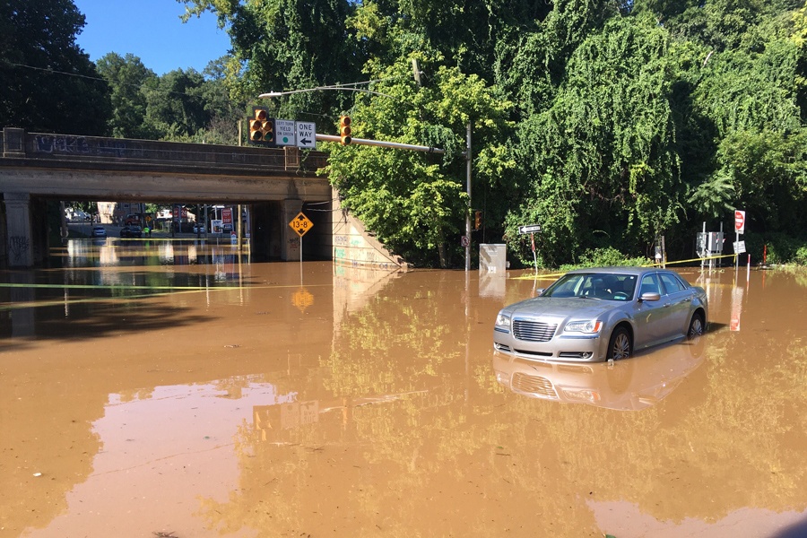 schuylkill river flooding hurricane ida