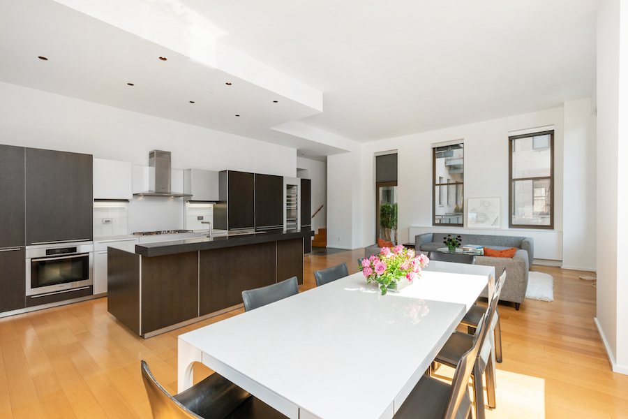 condo for sale Washington Square modern condo main living area
