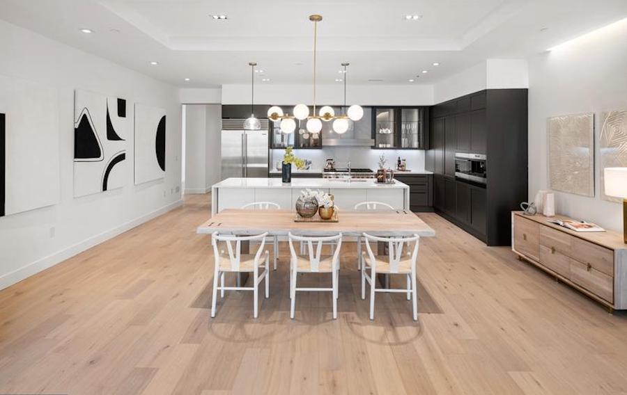 condo for sale new construction rittenhouse square dining room and kitchen