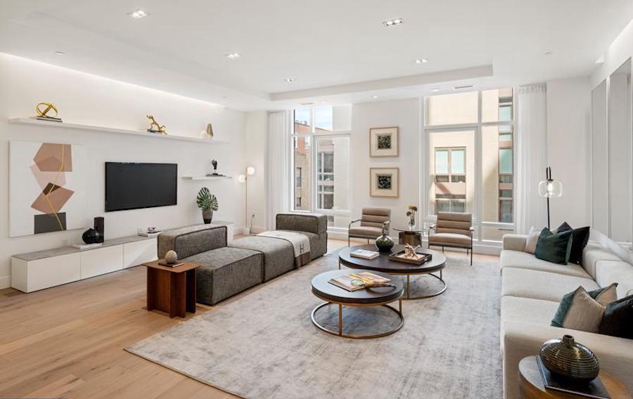 condo for sale new construction rittenhouse square living room