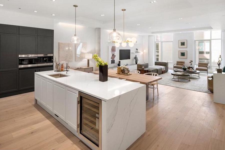 condo for sale new construction rittenhouse square main living area