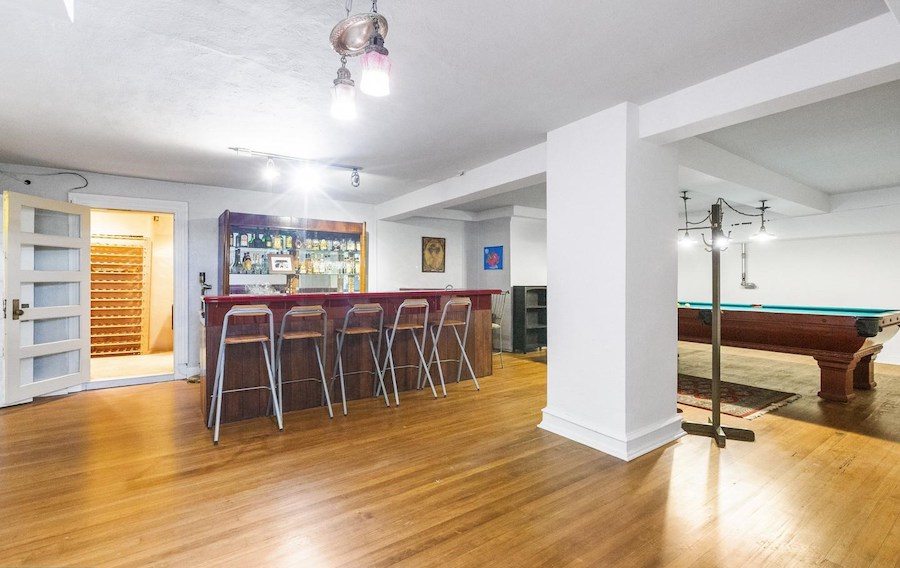 basement rec room