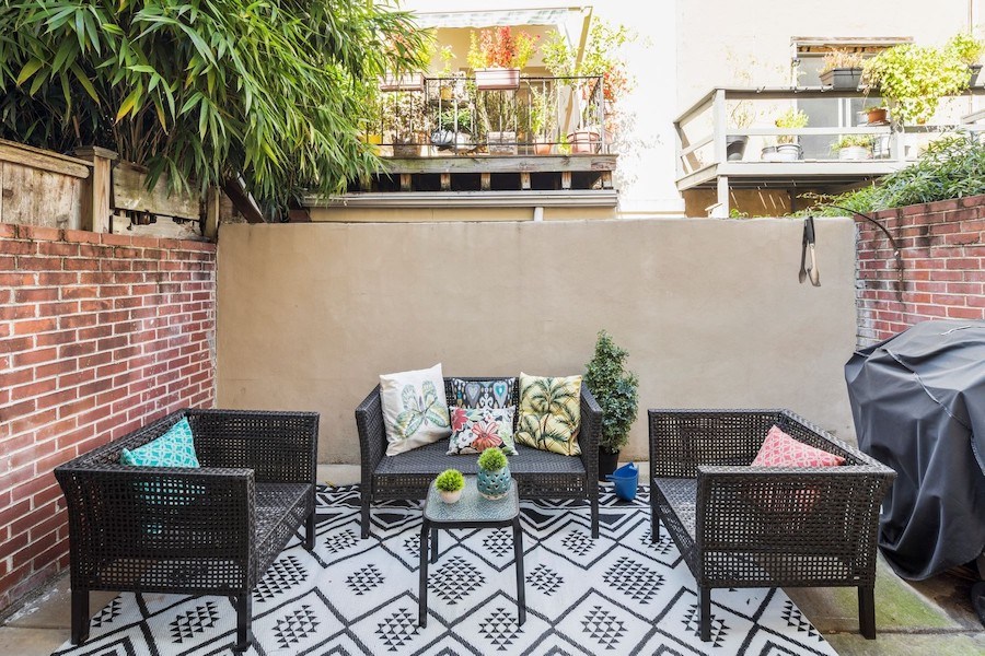house for sale rittenhouse square remodeled trinity rear patio