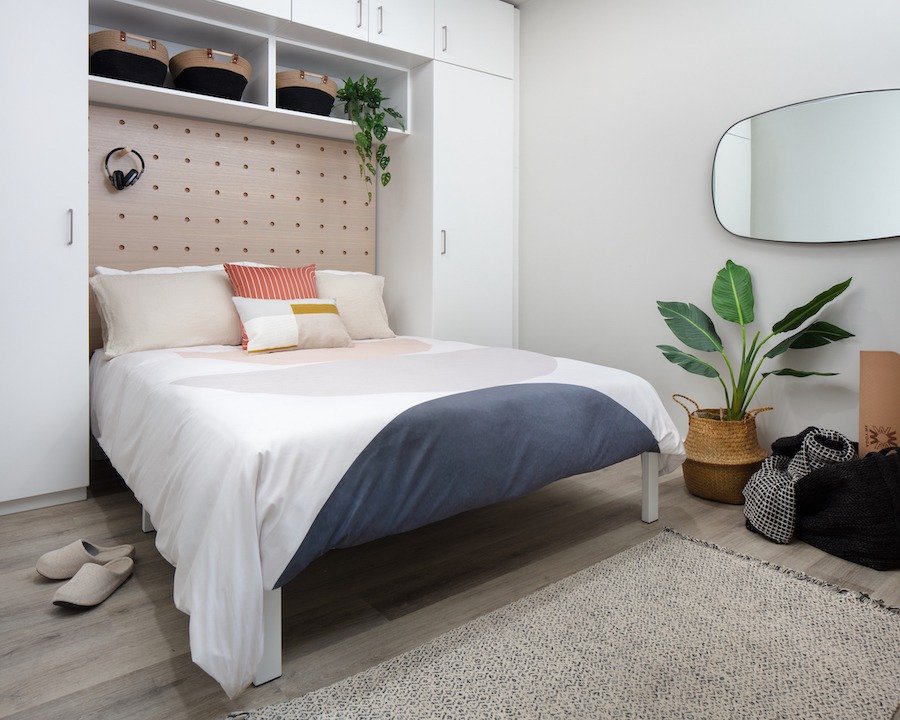 model apartment bedroom