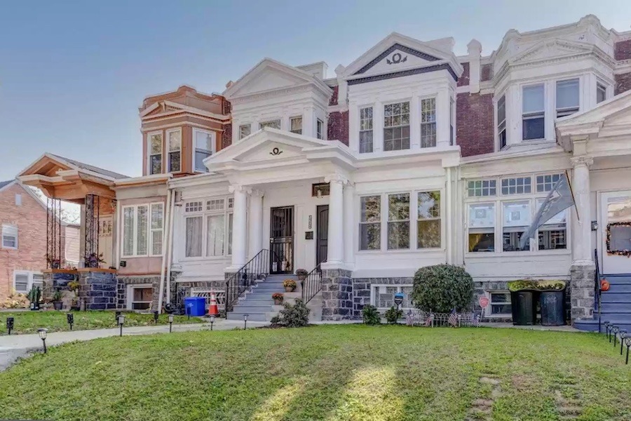 house for sale rehabbed cedar park rowhouse exterior front