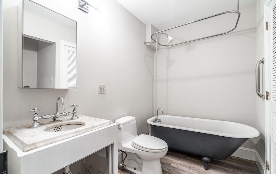 second-floor bathroom