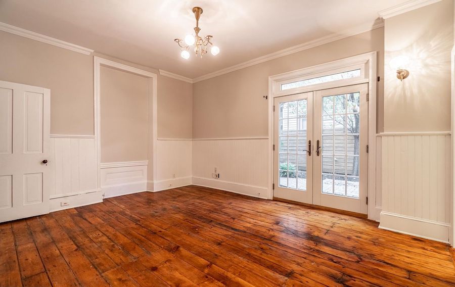 house for sale converted fishtown firehouse living room