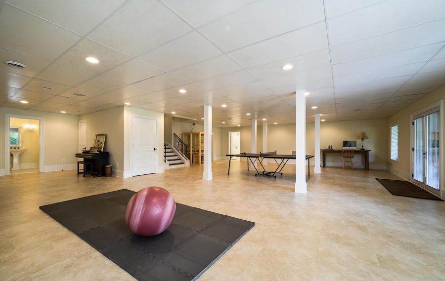 basement rec room