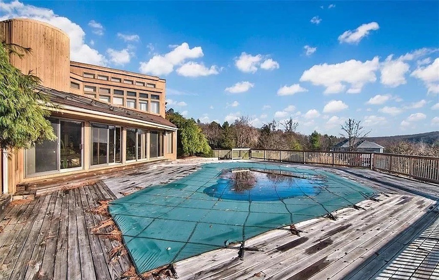house for sale tannersville contemporary rear deck and pool