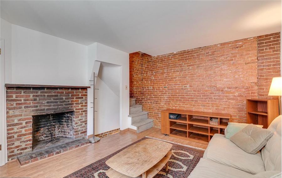 house for sale queen village gated alley trinity living room